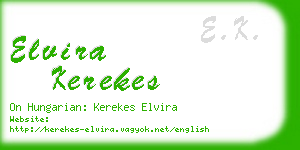 elvira kerekes business card